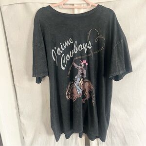 Hollister J’aime Cowboys Oversized Graphic Tee XXL